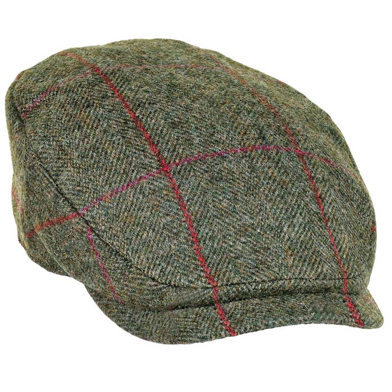 Maxwell_British_Tweed_Bond_Cap_Green__Wine