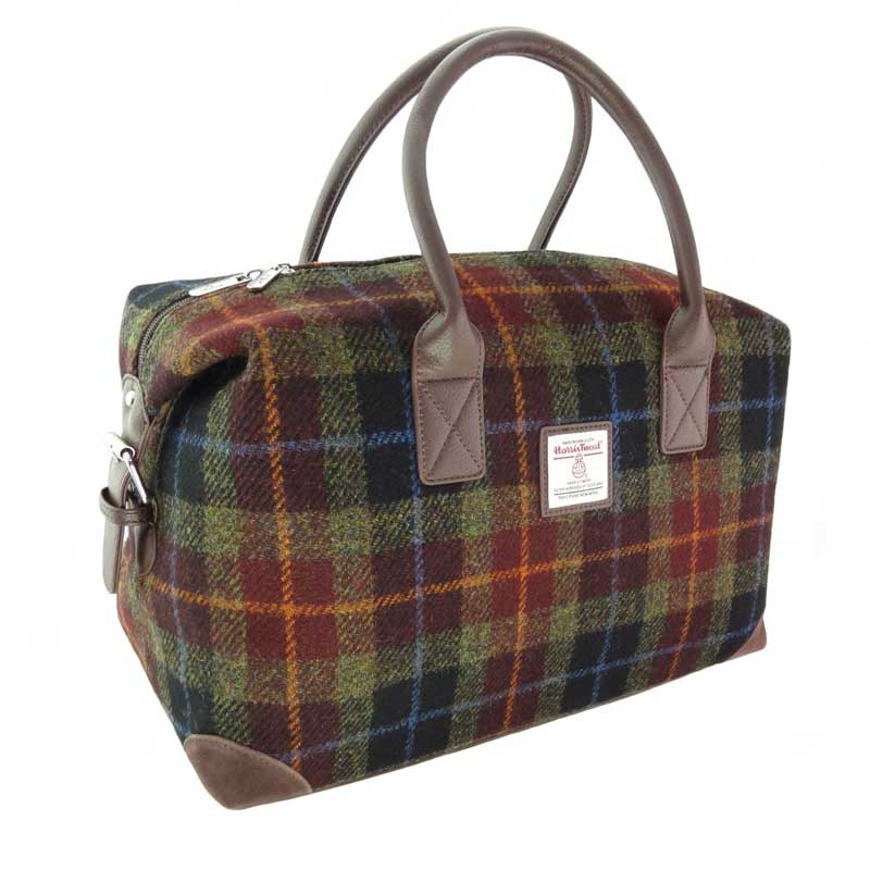 Harris_Tweed__Esk__Overnight_Bag_in_Rust_Check