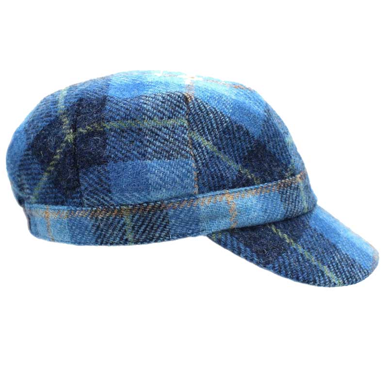 Harris_Tweed_Ladies_Cadet_Cap_Blue_Pastels