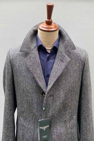 Harris-Tweed-overjas-Grijs-visgraat-3